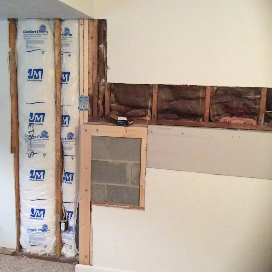 Wall insulation replacement during Contents Cleaning & Restoration in Raleigh Hills